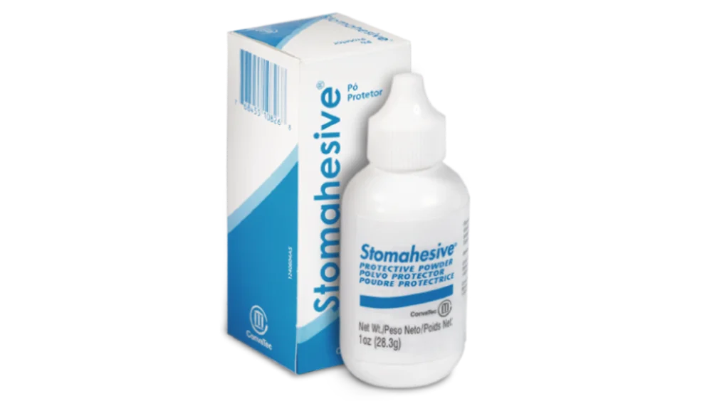 Stomahesive® Skin Barrier Powder: Helps maintain a dry, protective surface for skin.