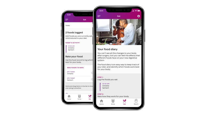En instrumentpanel i appen Min stomiresa.