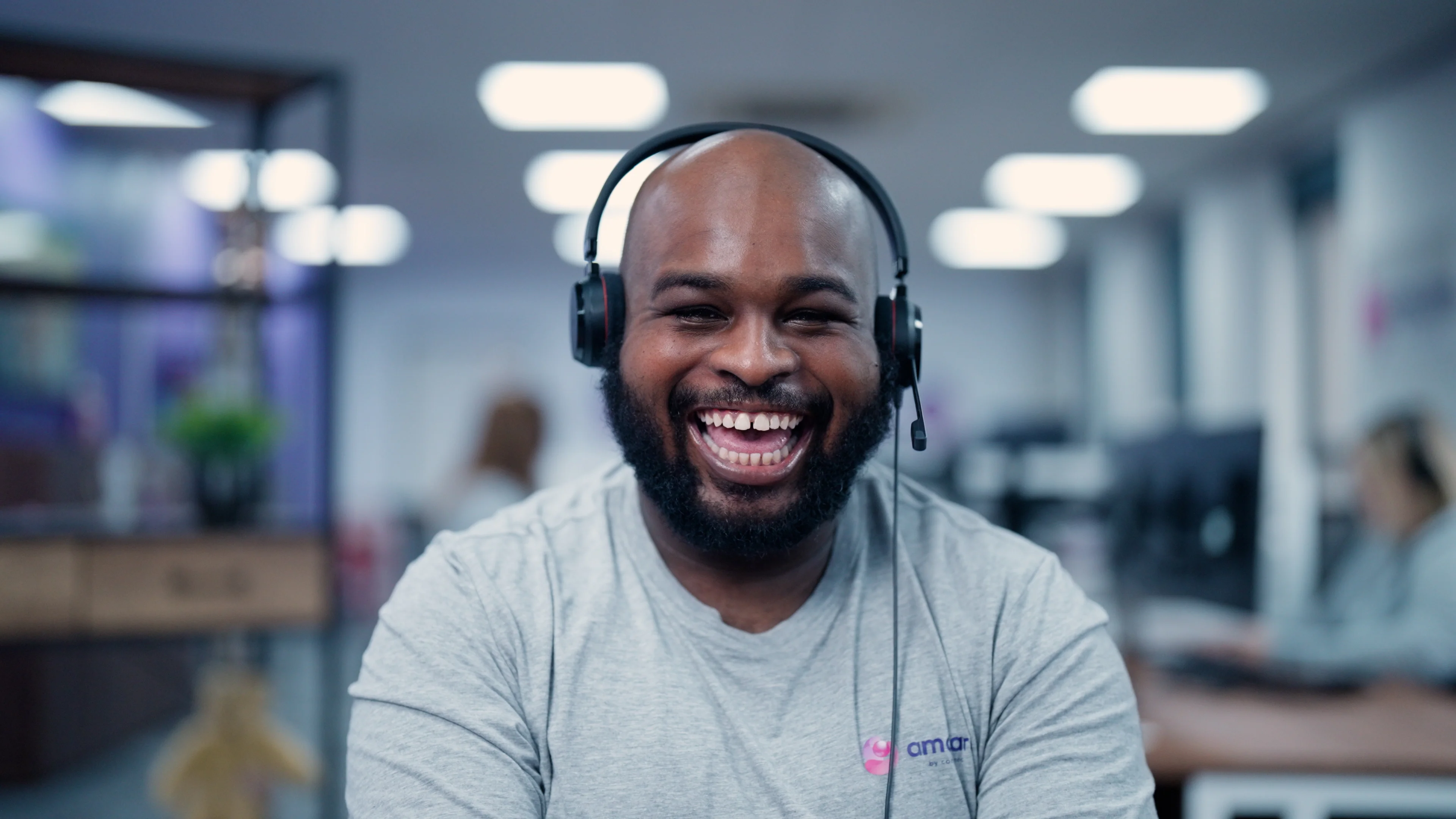 a man wearing headphones