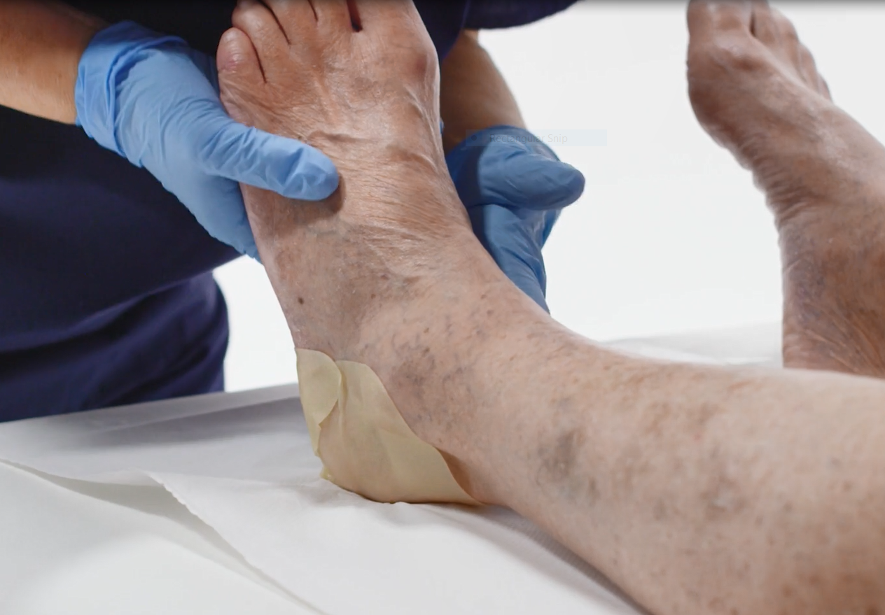 a close-up of a person's legs